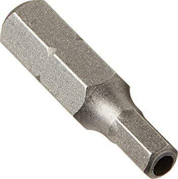 1/4" X 1" HEX SHANK ALLEN BIT - TAMPER RESISTANT